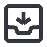 Arhive Import SVG Icon